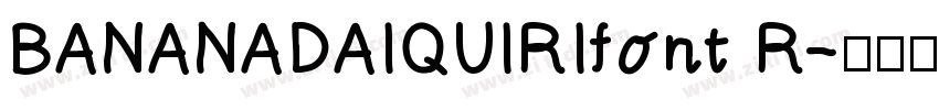 BANANADAIQUIRIfont R字体转换